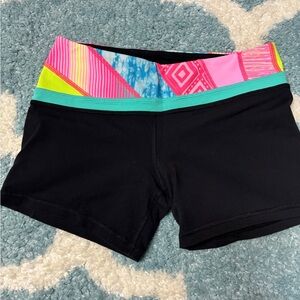Ivivva Black and Pink Leggings Stretchy Athletic Wear